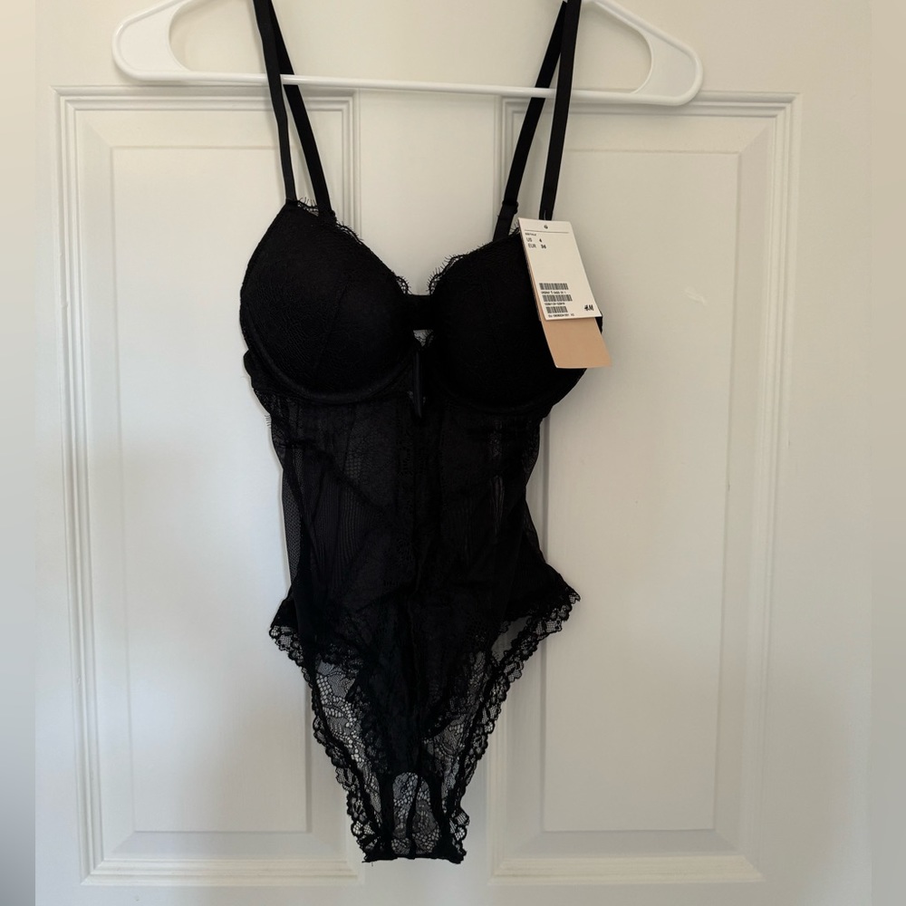 H&M Push-Up Lace Bodysuit